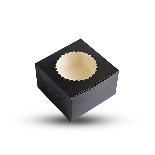 Black : Cake Box for half kg-8x8x5 inch