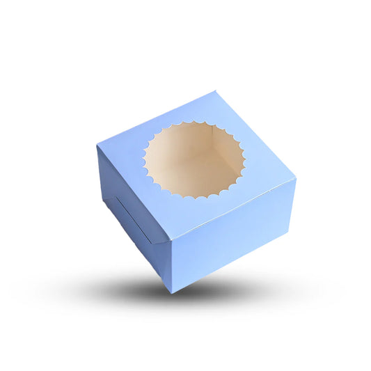 Pastel Blue: Cake Box for half kg-8x8x5 inch