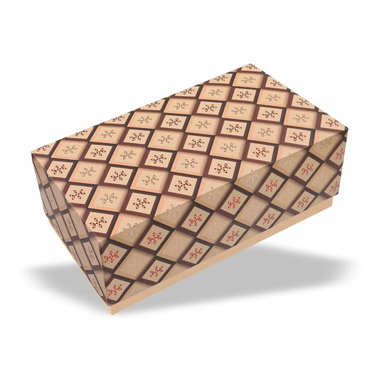 Bisque Collection 2 Jar Rigid Hamper Top Bottom Box (9.37x5.11x3.54 inch)