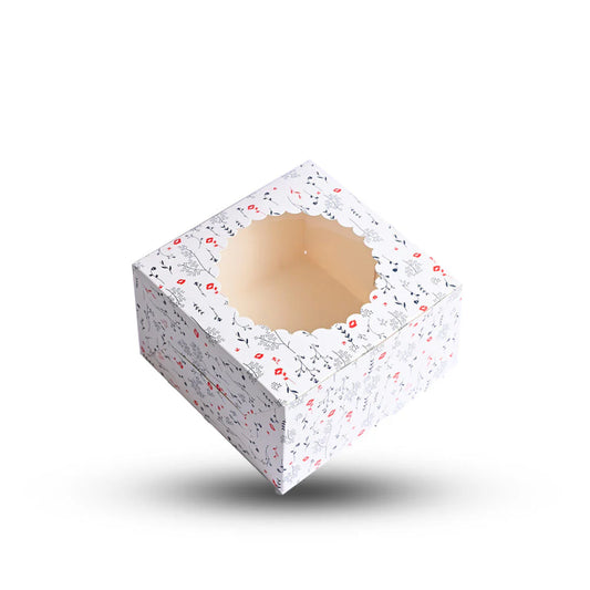 Floral  : Cake Box for half kg-8x8x5 inch