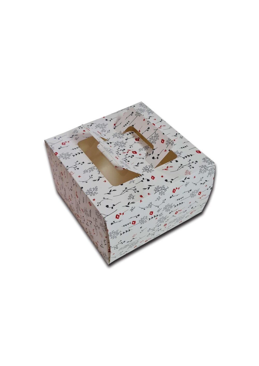 Handle Pattern Cake Box for Half kg-8x8x5″