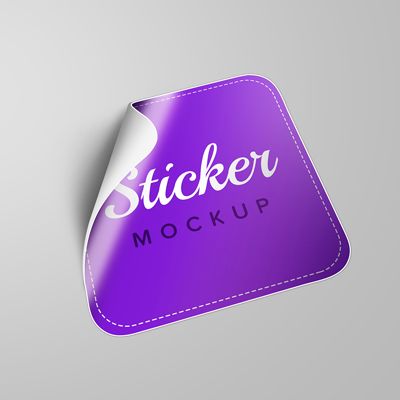Round Edge Square Sticker