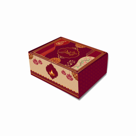 Diwali Corrugated Hamper Box (10.5×8×4 inch) - Design 003