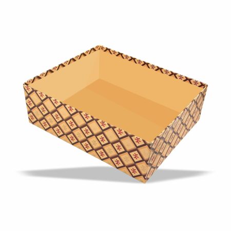 Bisque Collection Gold Foil Rigid Tray (10x8x4 inch)