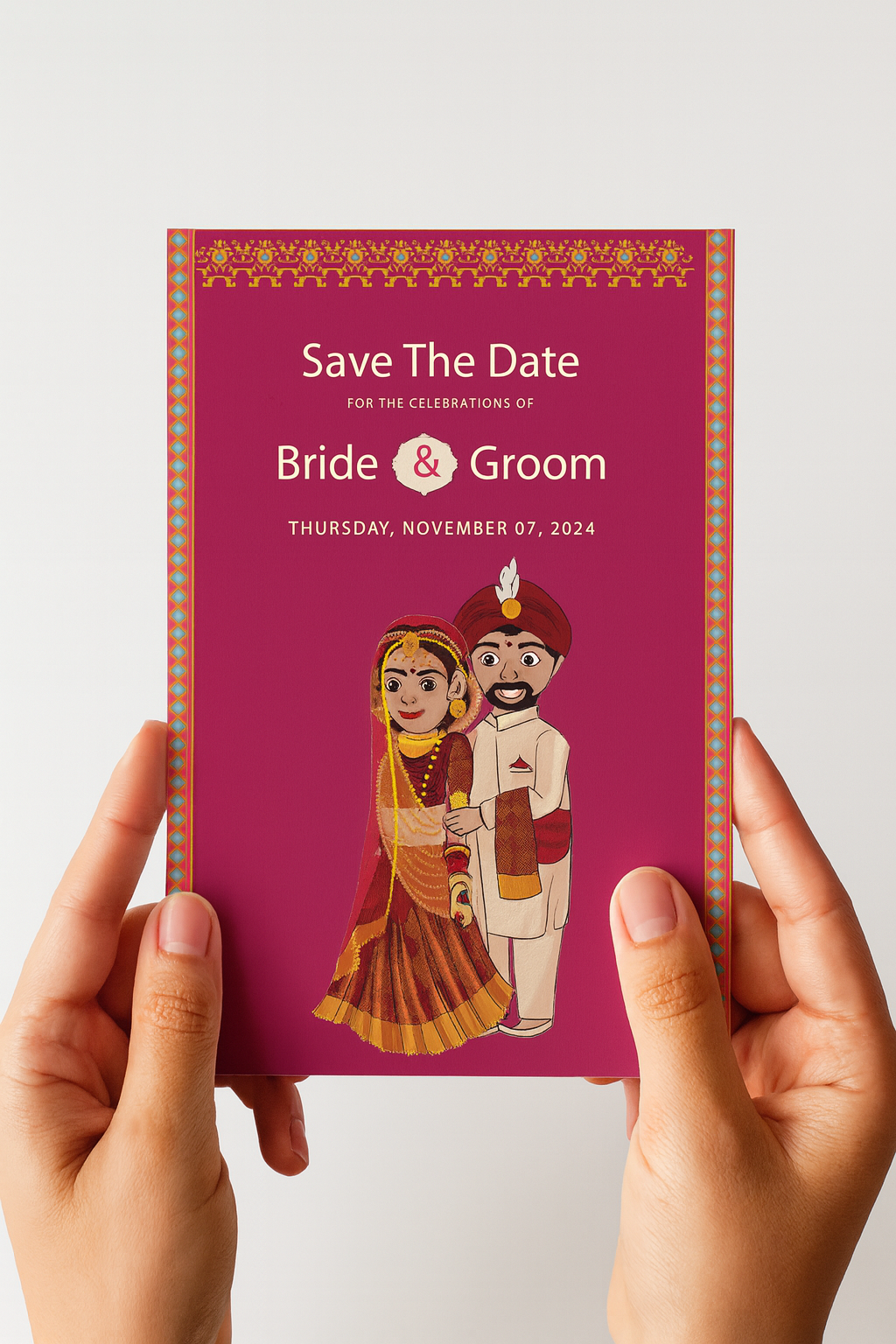 6x4 inch Wedding Itinerary Cards