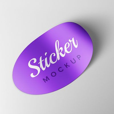Oval Sticker
