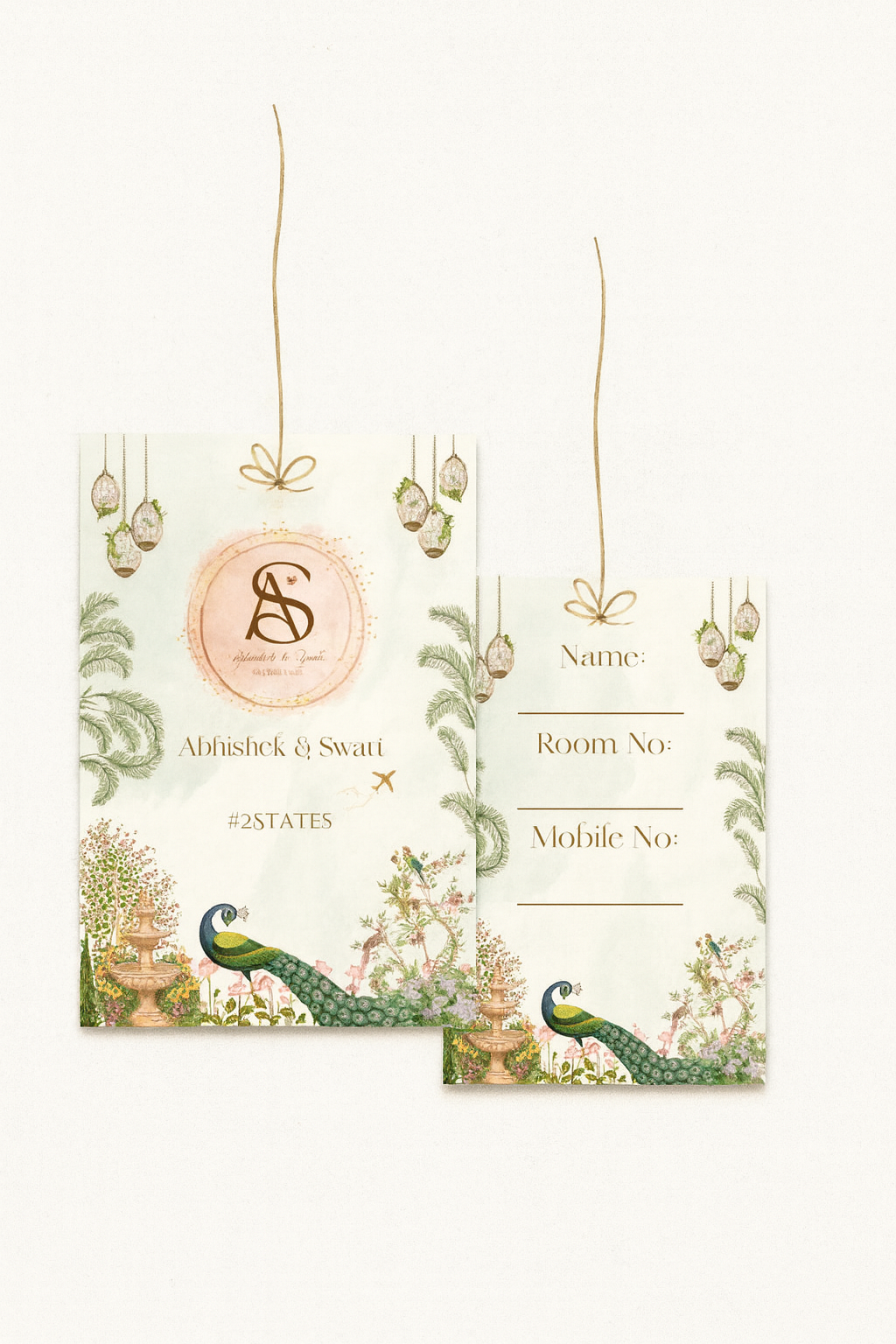 2.5x4.5 inch Personalised Luggage Tags