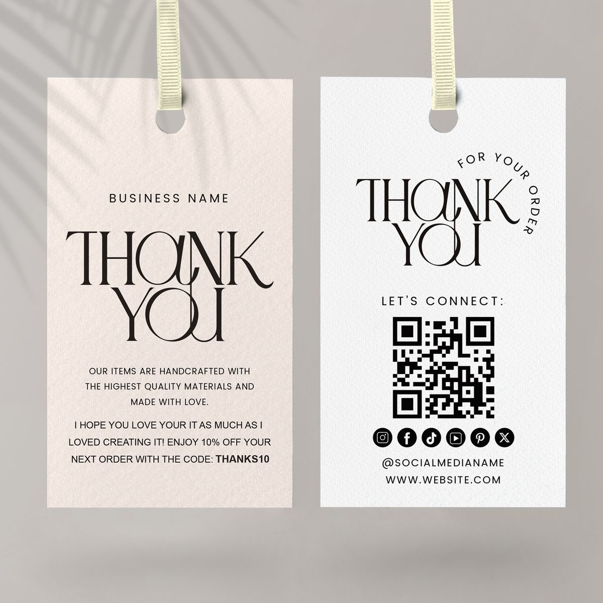 Custom printed Tags