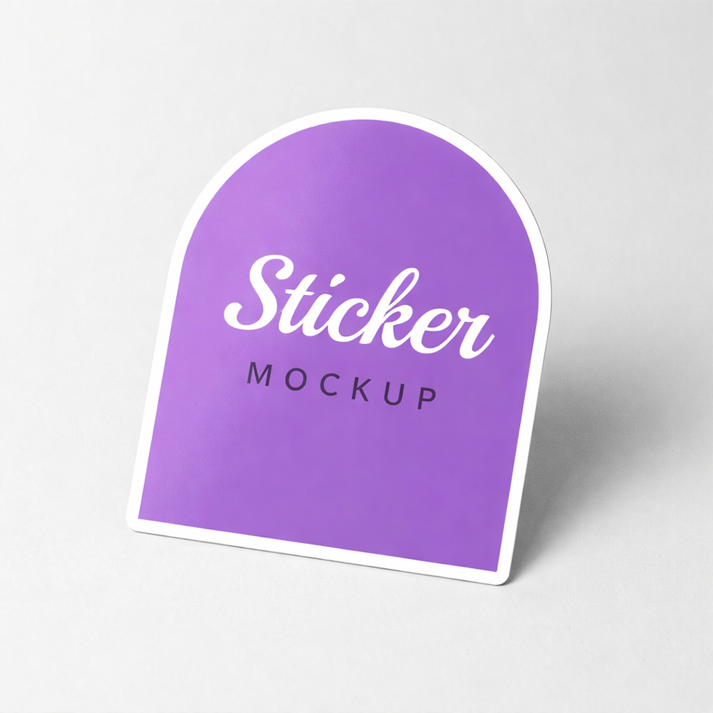 Arch Shape Square Sticker