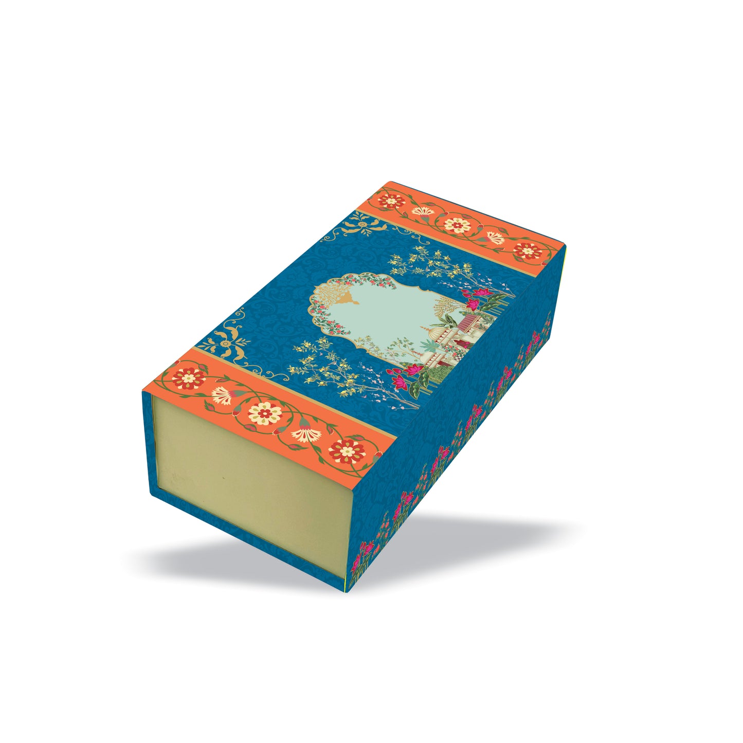 Shahi Darbar 3 Jar Hamper Box (Rigid Magnetic Pattern) with Custom Logo Print