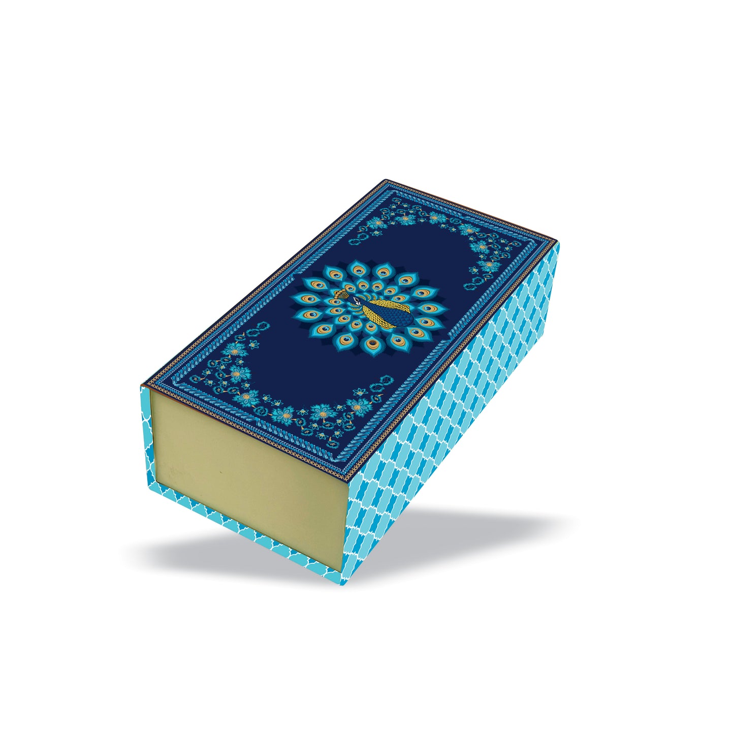 Mayura Mahal 3 Jar Hamper Box (Rigid Magnetic Pattern) with Custom Logo Print