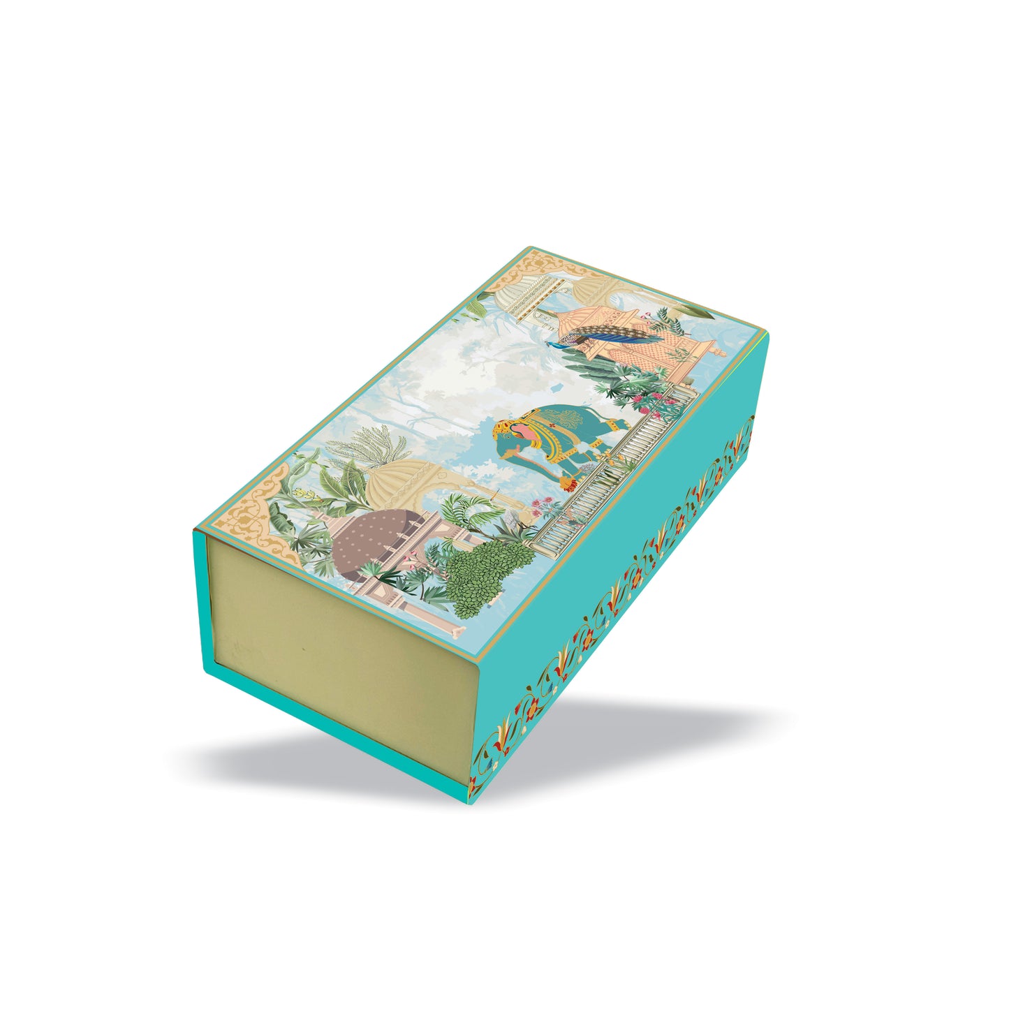 Gajraj Palace  3-Jar Hamper Box (Rigid Magnetic Pattern) with Custom Logo Print