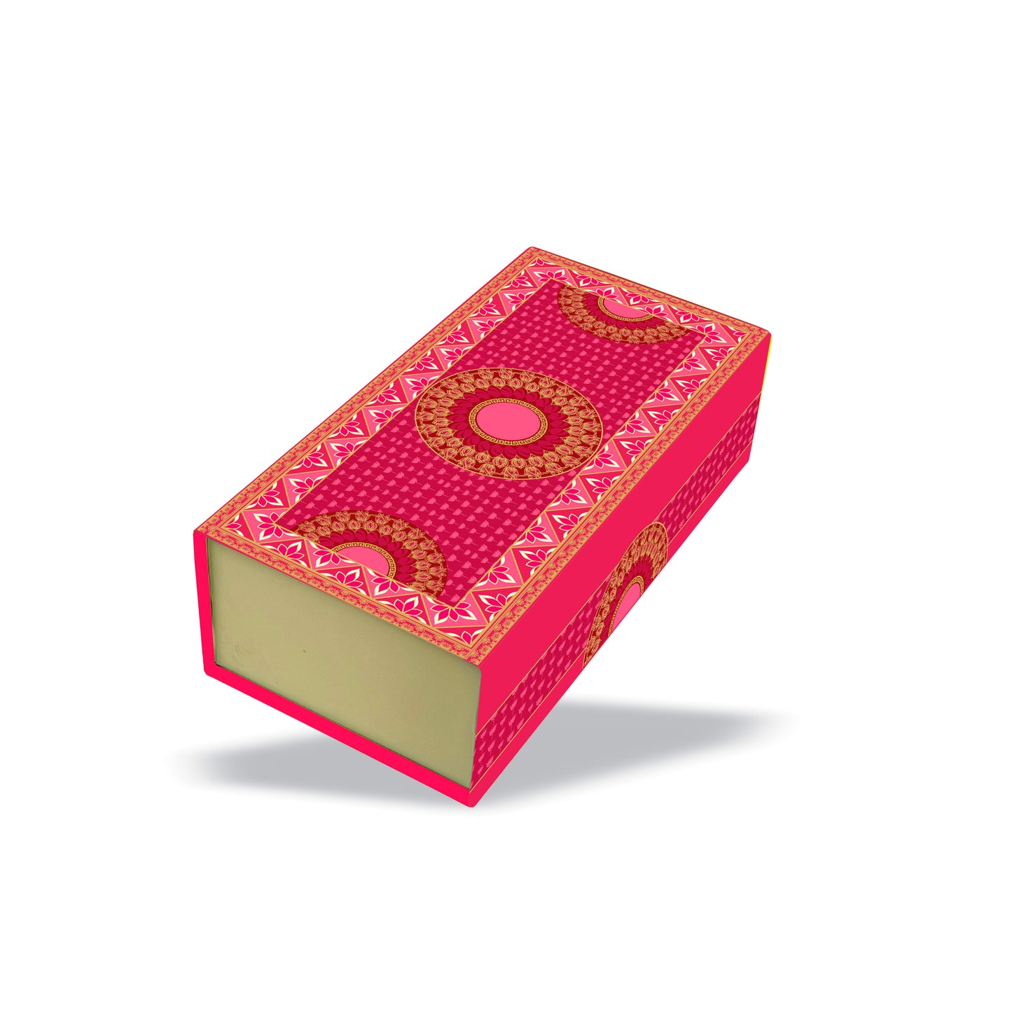 Gulab-e-Shahi 3 Jar Hamper Box (Rigid Magnetic Pattern) with Custom Logo Print