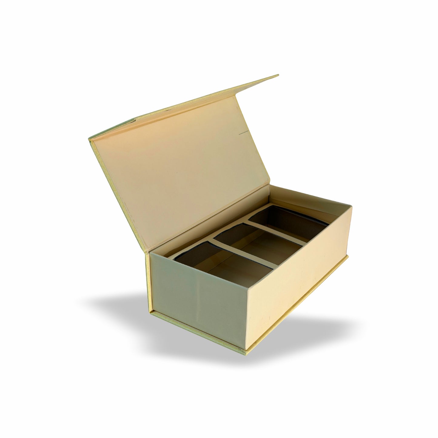 Rajwada Royale 3 Jar Hamper Box (Rigid Magnetic Pattern) with Custom Logo Print