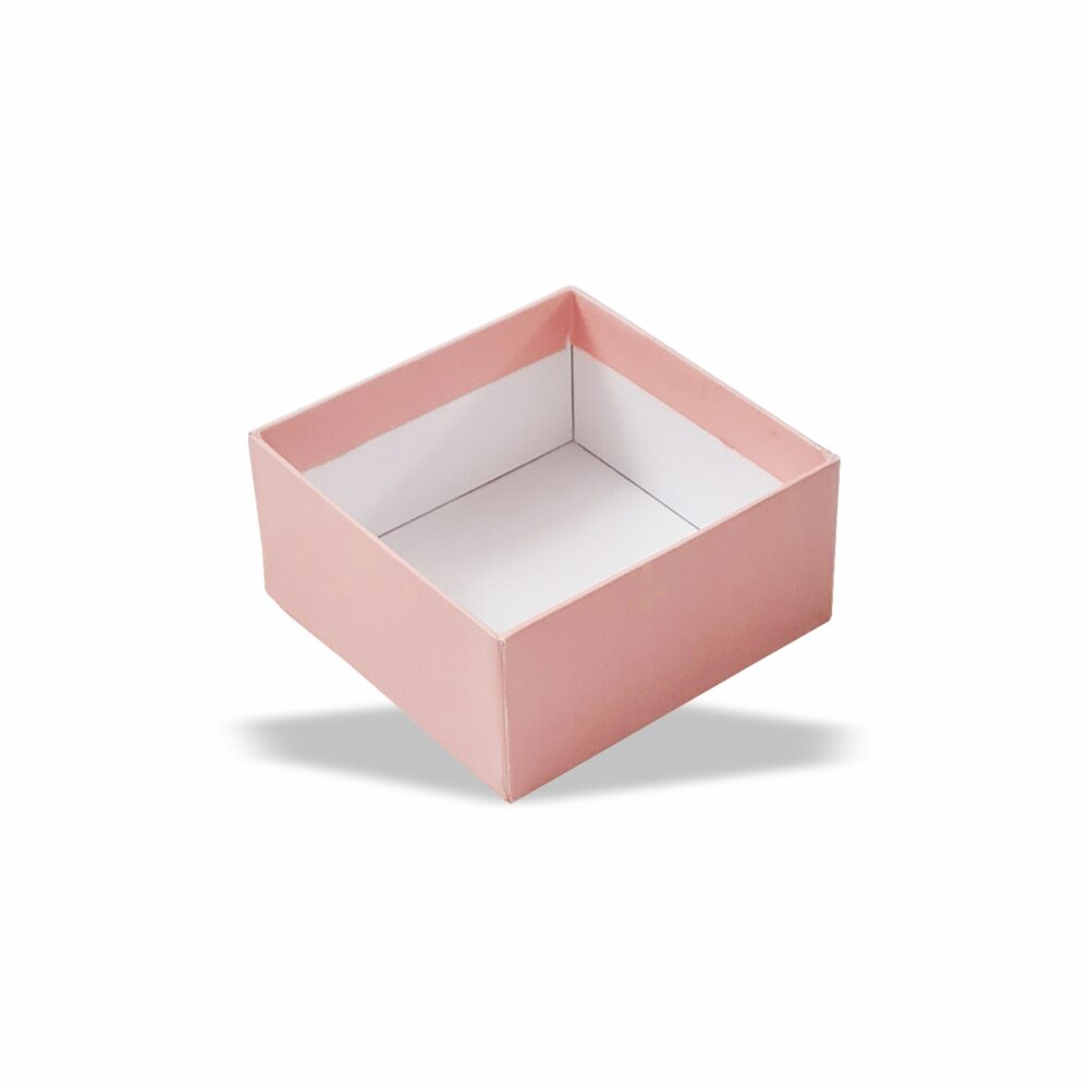 Peach perfect : Gold Foil Rigid Hamper Box (4x4x2 inch)