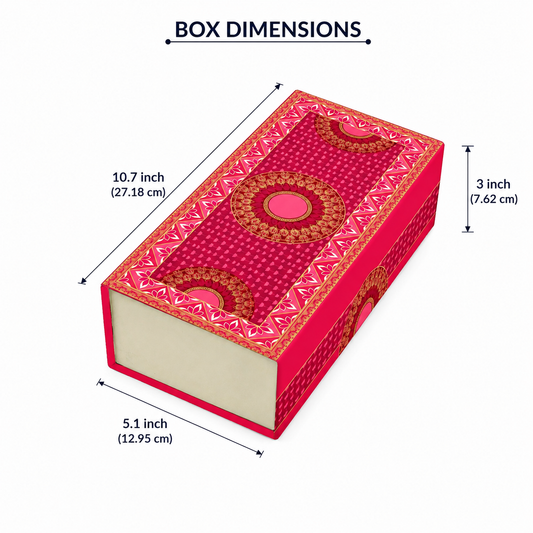 Gulab-e-Shahi 3 Jar Hamper Box (Rigid Magnetic Pattern) with Custom Logo Print