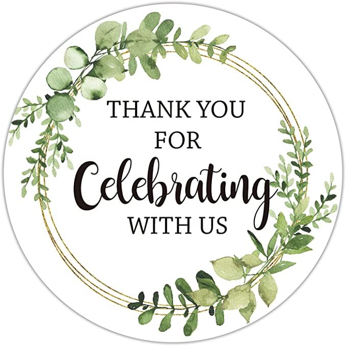 Thank you Circular Sticker