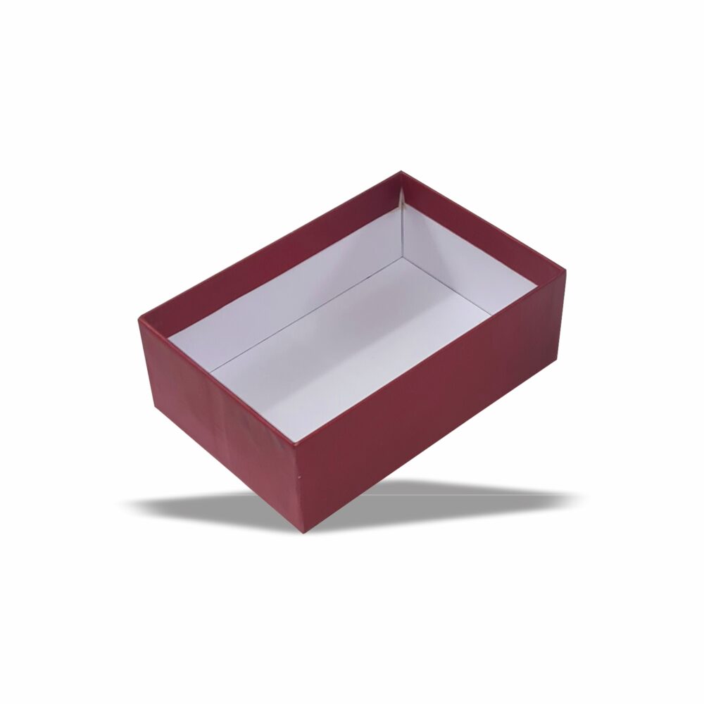 Brick Red : Gold Foil Rigid Hamper Box (6x4x2 inch)