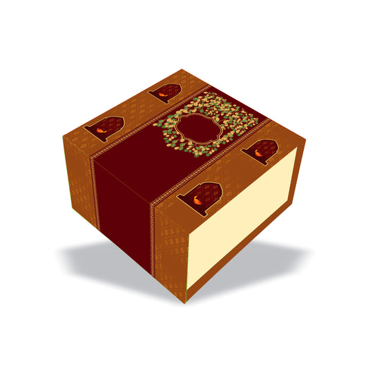 Shubh Aarambh 4 Jar Hamper Box (Rigid Magnetic Pattern) with Custom Logo Print