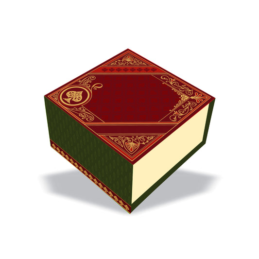 Rajwada Royale 4 Jar Hamper Box (Rigid Magnetic Pattern) with Custom Logo Print