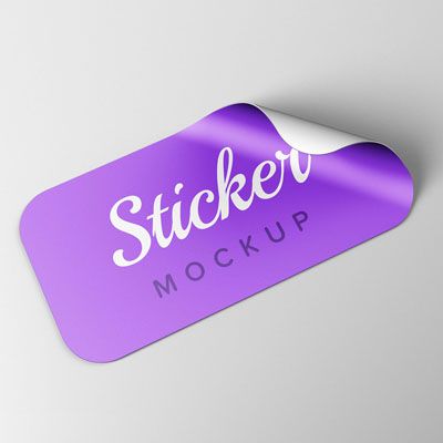 Round Edge Rectangle Stickers