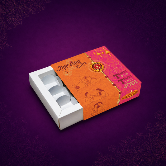 Raksha Bandhan Chocolate Box for 9 Cavity (ID 5x4.72x1.6 inch)