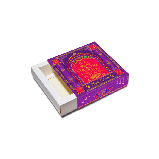 Diwali Chocolate Box 9 Cavity Gold Foil Design 002 - custom packaging box