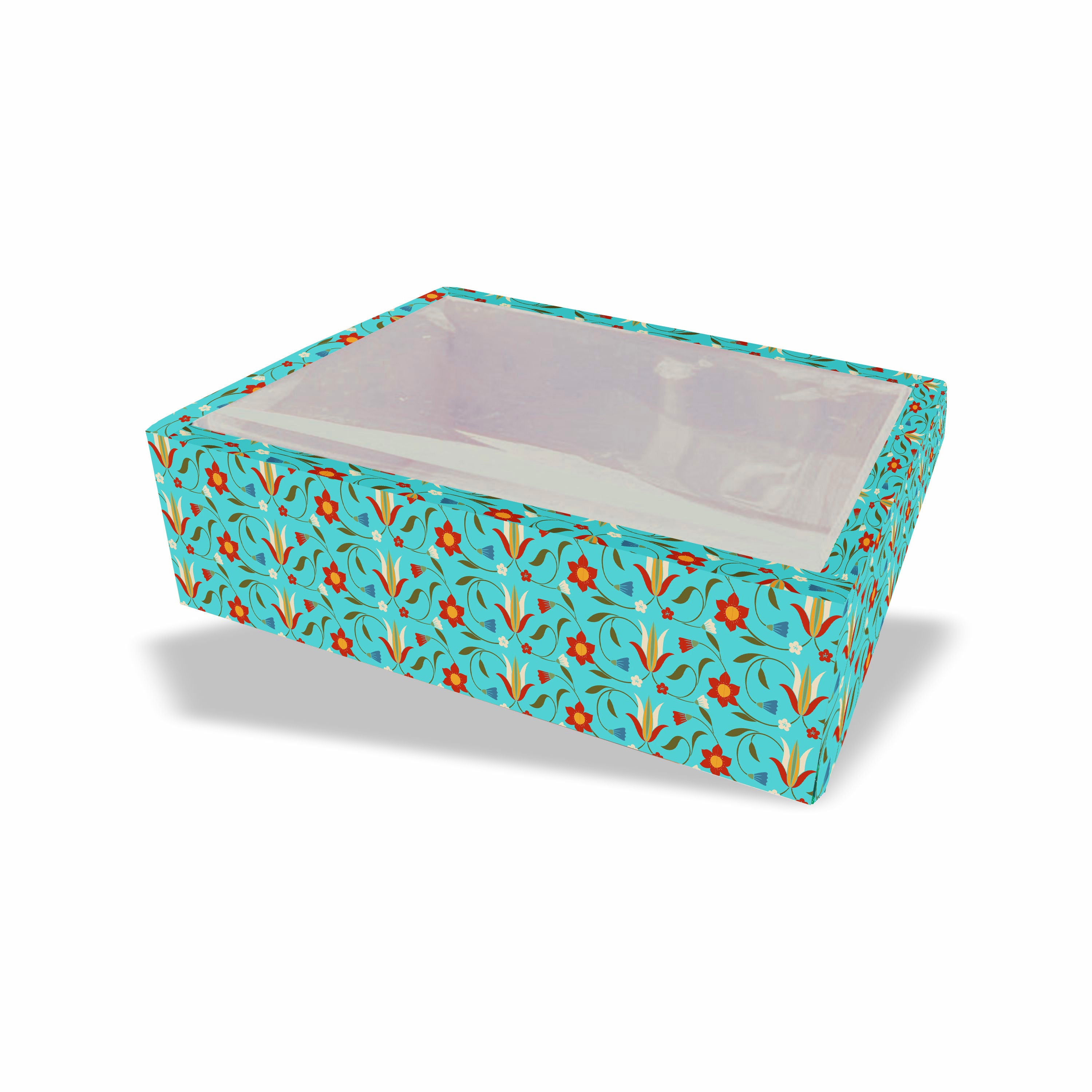 Multicolor Hamper Tray With Transparent Lid (10x7x3) 001