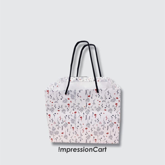 11x11x9 inch Paper Bag (Floral Pattern)