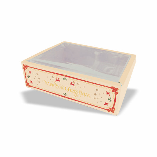 Christmas Hamper Box With Transparent Lid (10x7x3) 002