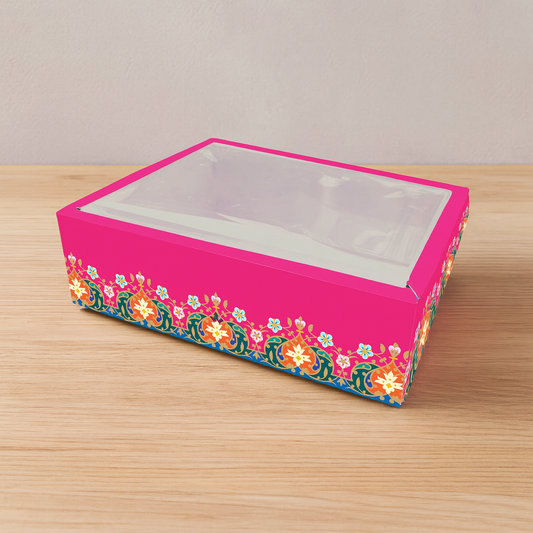 Multicolor Hamper Tray With Transparent Lid (10x7x3) 002
