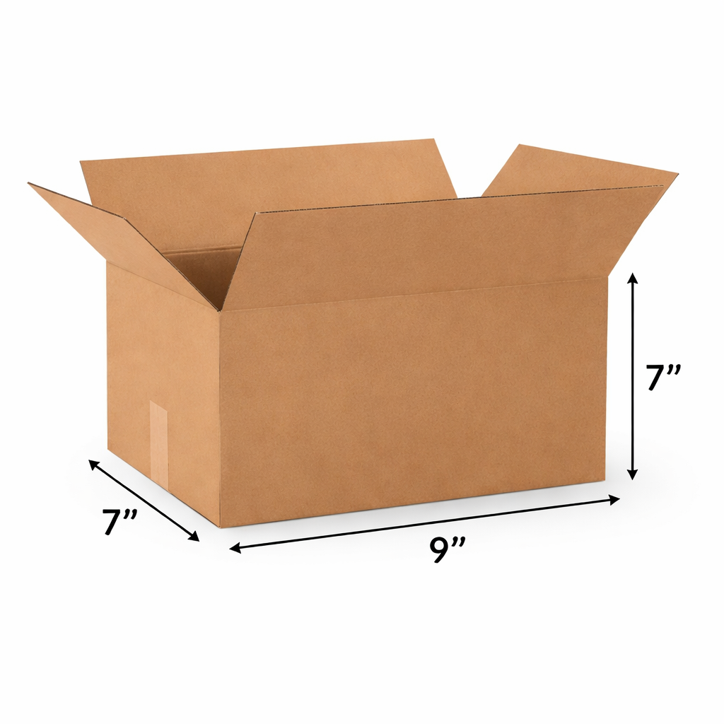 (9x7x7 Inch) Universal 3ply Corrugated Box
