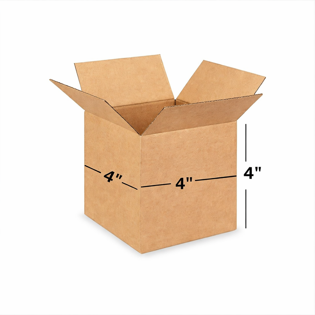 (4x4x4 Inch) Universal 3ply Corrugated Box