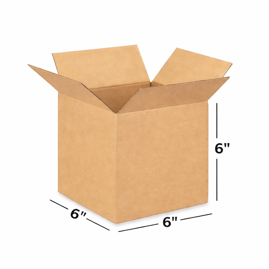 (6x6x6 Inch) Universal 3ply Corrugated Box