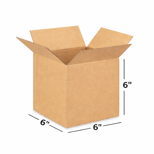 (6x6x6 Inch) Universal 3ply Corrugated Box