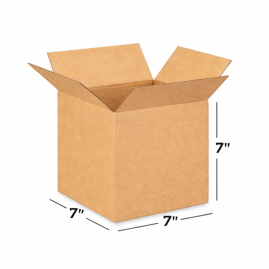 (7x7x7 Inch) Universal 3ply Corrugated Box