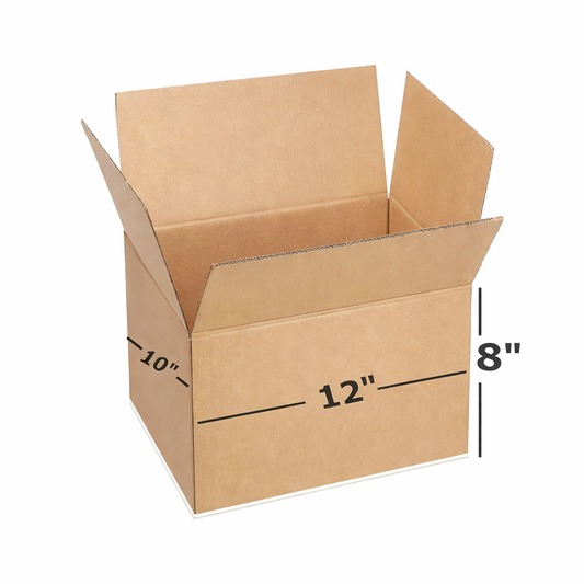(12x10x8 Inch) Universal 3ply Corrugated Box