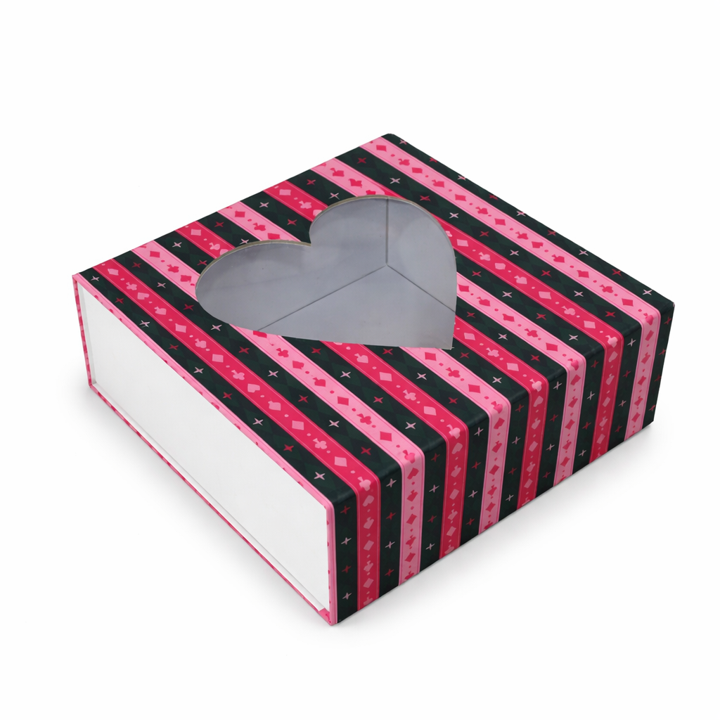 Window Box Magnetic Rigid Hamper Box (9x9x4 inch)