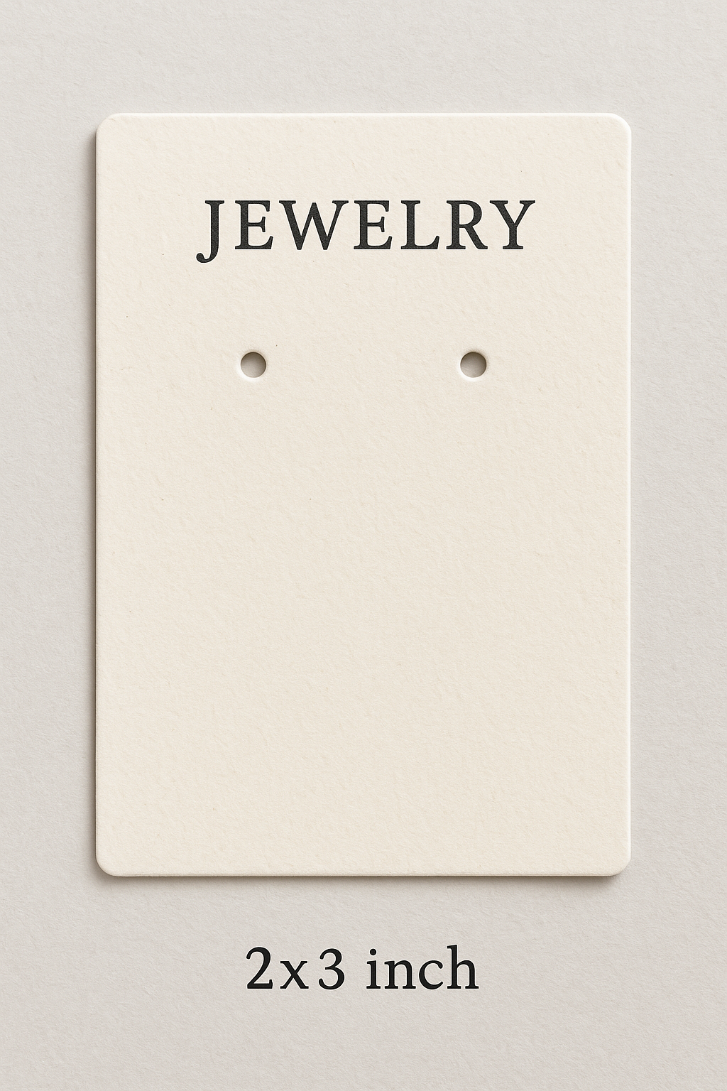 2X3 inch earing card