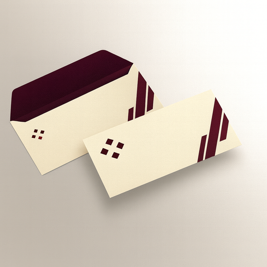 Maroon Linear Essence Envelope Collection