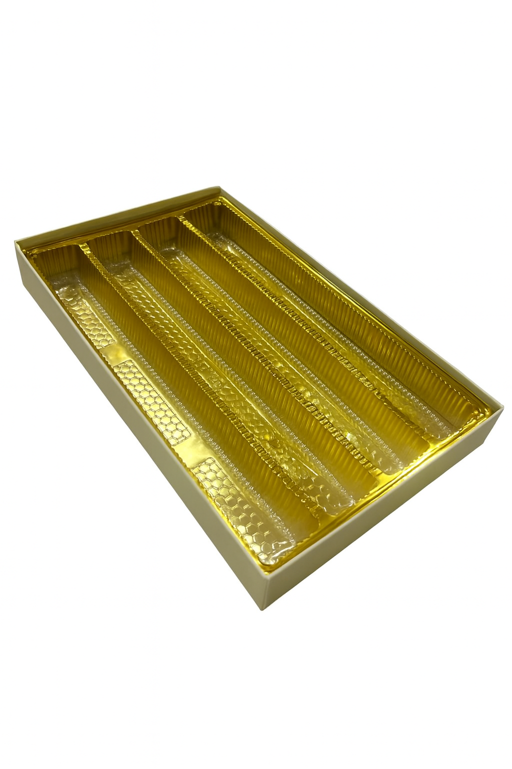 Gold Foil 1 Kg Mithai Box — Design Gulab-e-Shahi