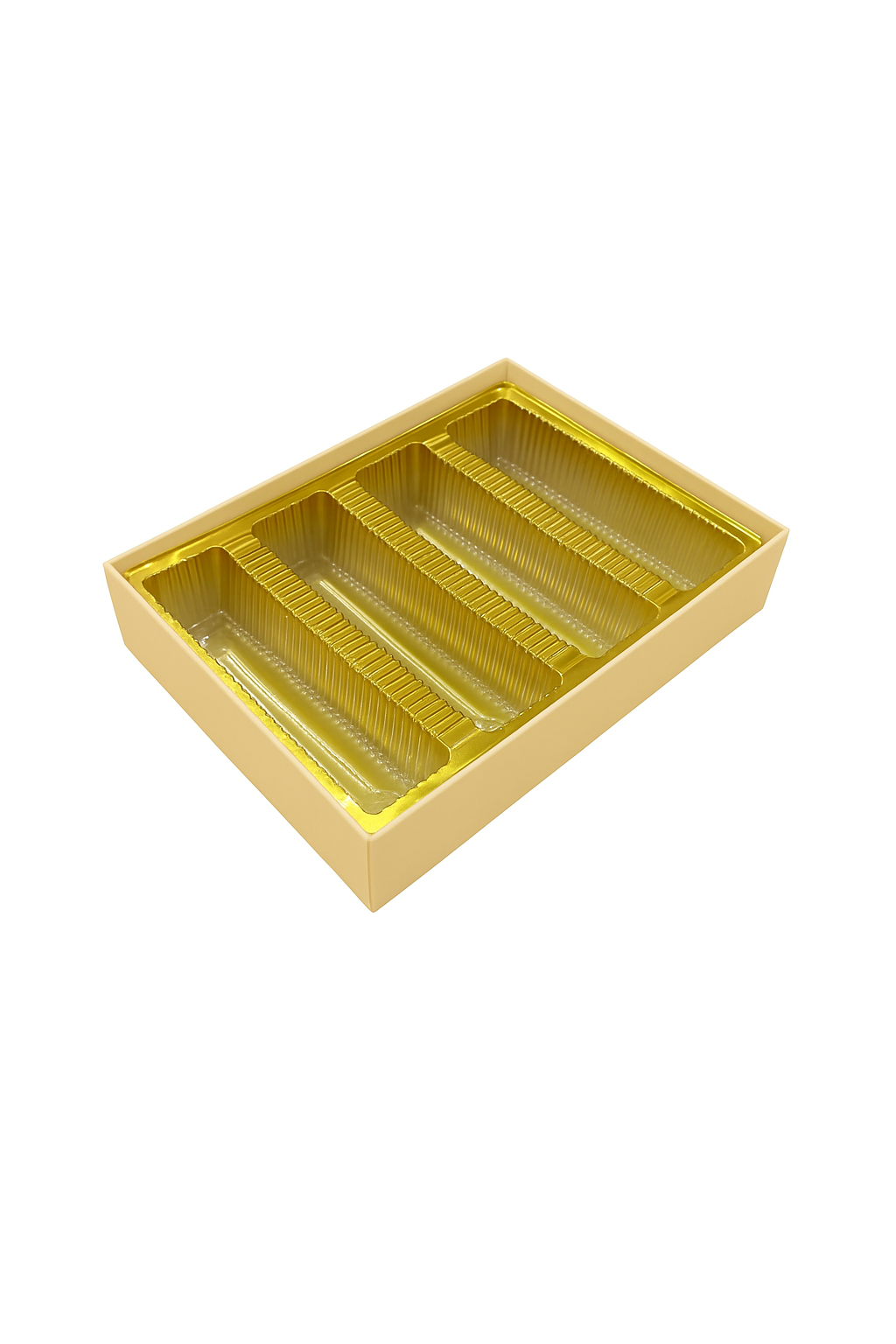 Gold Foil 1/2 Kg Rigid Mithai Box — Gajraj Palace