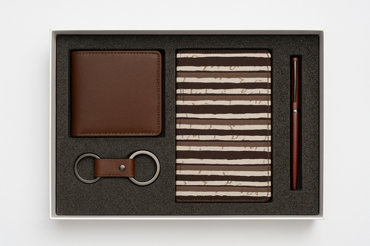 Corporate Hamper Box ( Diary + wallet+ Key chain+ Pen)