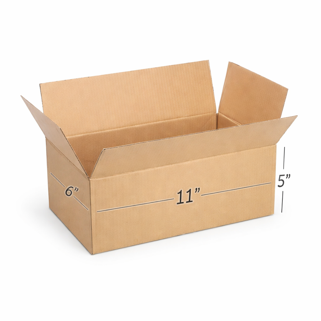 (11x6x5 Inch) Universal 3ply Corrugated Box