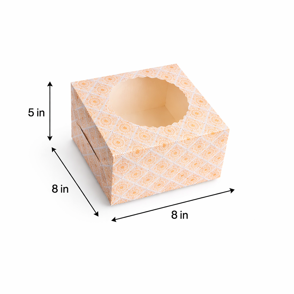 Ghoomar : Cake Box for half kg-8x8x5 inch