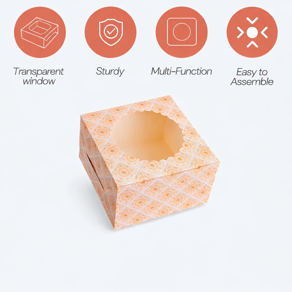 Ghoomar : Cake Box for half kg-8x8x5 inch