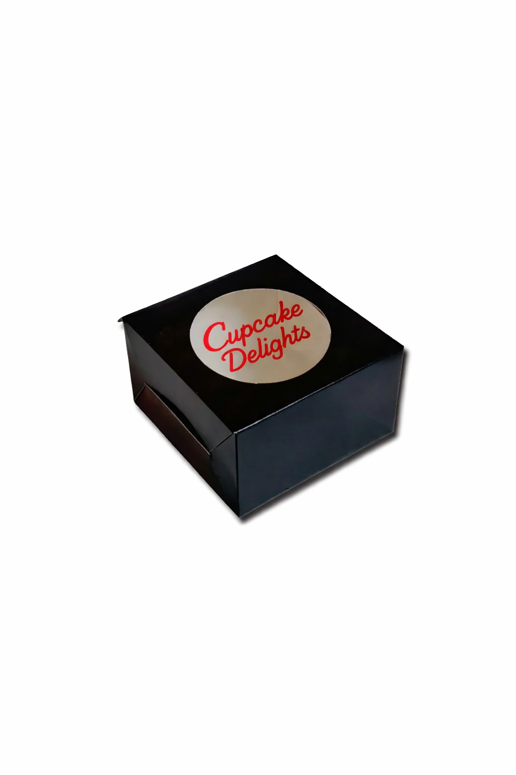 Black: Mini Cake Box-5x5x3 inch