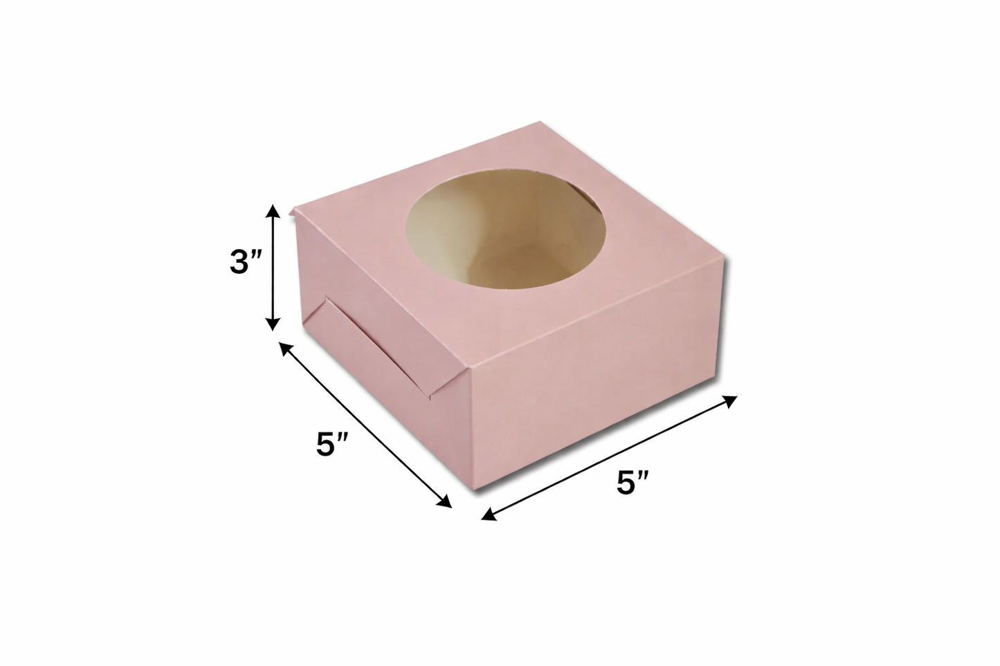 Peach : Mini Cake Box-5x5x3 inch