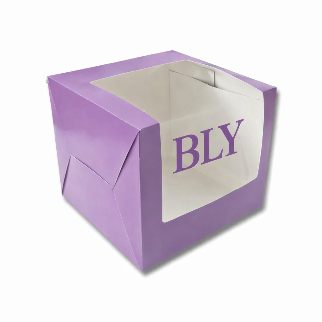 Lavender : Tall Cake Box for half kg-8x8x7 inch