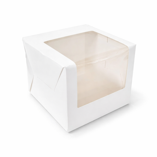 White: Tall Cake Box for half kg-8x8x7 inch